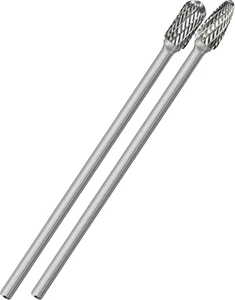 2Pcs Long Carbide Burr Set 6Mm Shank Total L 155Mm Die Grinder Bits Rotary Rasp - Picture 1 of 12