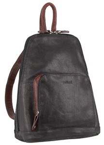 Milleni Women's Bag Italian Leather Soft Nappa Leather Backpack Travel - Picture 1 of 5