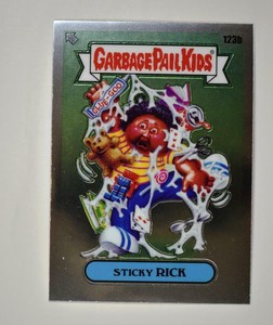 2020 Garbage Pail Kids Chrome Base #123b STICKY RICK