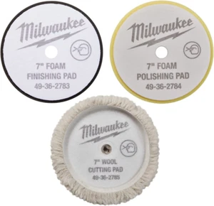 Kit de almohadilla pulidora de 7" Milwaukee 49-36-2783, 49-36-2784, 49-36-2785 para 2738-20 - Imagen 1 de 8