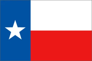 Bandera del Estado de Texas 3x5 Bandera del Estado de Texas Bandera Premium Ojales 68D Poliéster - Imagen 1 de 2