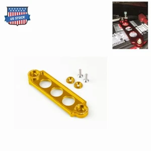 Battery Tie Down Hold Bracket Lock Anodized Gold for CRX 88-00 - Picture 1 of 7