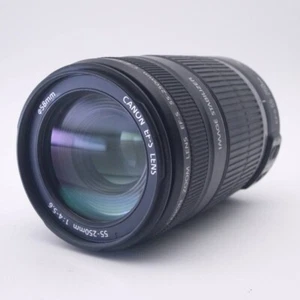 Canon EF-S 55-250mm F4-5.6 IS Zoom Lens  From Japan - Picture 1 of 8