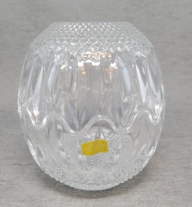 Vintage crystal sphere wavy rim trinket dish - candy dish - Picture 1 of 7