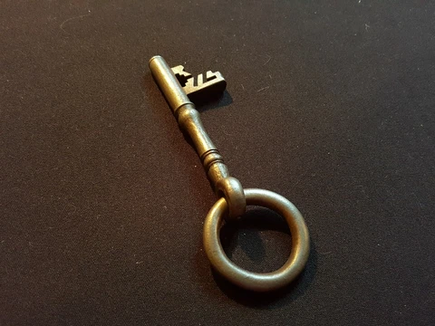 One Reclaimed Antique Cast Steel Victorian Key Door Furniture (EER258) Cover