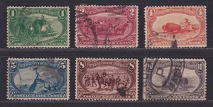 United States Scott 285-290 Used 1898 Trans-Mississippi Issue SCV $142.25 - Picture 1 of 2