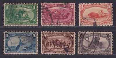 United States Scott 285-290 Used 1898 Trans-Mississippi Issue SCV $142.25 - Image 1 of 2