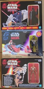 STAR WARS EP1 TRI-LOGO SITH SPEEDER & TRI-LOGO STAP & EU SWOOP BIKE E10 - Picture 1 of 8