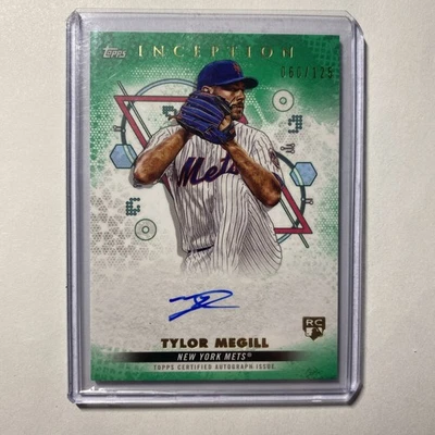 2022 Topps Inception - Tylor Megill RC GREEN GEOMETRIC  On-Card AUTO #/125  GEM - Image 1 of 4