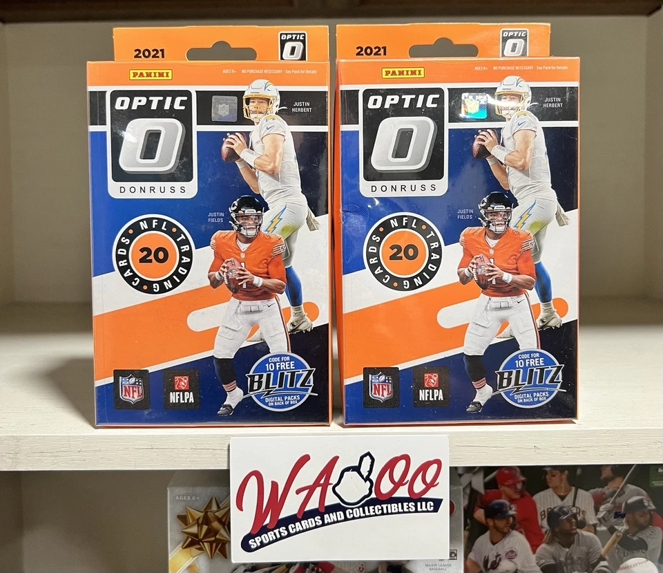 2021 Panini Donruss Optic NFL Football Factory Sealed Hanger Box Lot Of 2x Boxes - Image 1 of 1