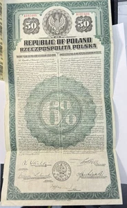 Lot 2 - Republik Polen - 20 Jahre 6% US Dollar Goldanleihe - 50. W 8 Gutschein - Bild 1 von 4