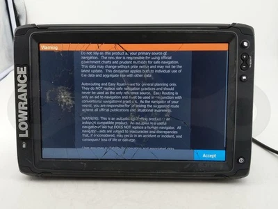 LOWRANCE ELITE 12 TI2 SONAR BOAT CHARTPLOTTER 12" GPS DISPLAY SCREEN HEAD UNIT - Image 1 of 4