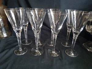 Set Of 8 Lenox crystal Hancock Platnum Wine Glass 8 3/4" - Picture 1 of 14