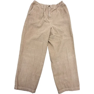 Pantalones de pana Appleseed's para mujer talla 12 Petite corte recto beige 100 % algodón Foto 1 de 4