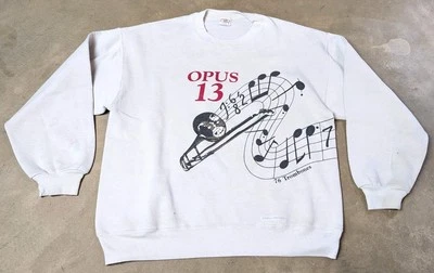 复古 1992 檀香山交响曲 Opus 13 长号圆领疯狂衬衫大号 — 第 1/4 张图片