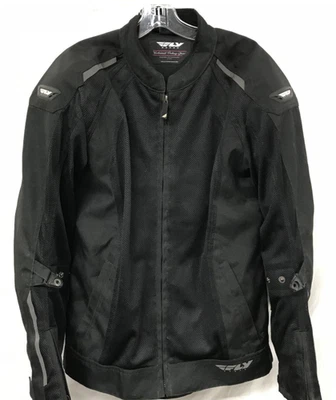 Chaqueta forrada de malla blindada negra Fly Technical Riding Gear para mujer talla XL Foto 1 de 4