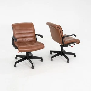 2005 Richard Sapper for Knoll Management Desk Chairs in Cognac Leather 16x Avail - Picture 1 of 12