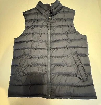 Mens Small Old Navy Puffer Vest Navy Blue - Image 1 of 4