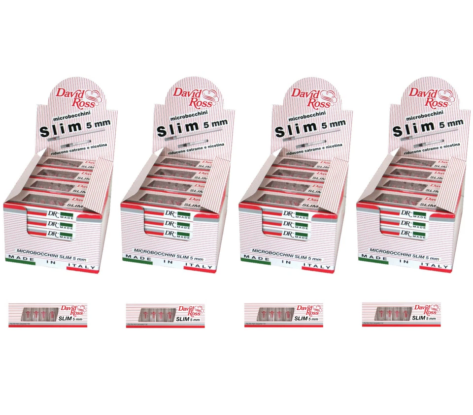 960 Microbocchini David Ross Slim 5 mm 96 astucci 4 Box riutilizzabili - Immagine 1 di 1