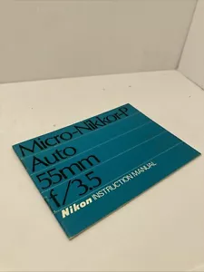 Nikon Micro Nikkor-P Auto 55mm f/3.5 Bedienungsanleitung - Bild 1 von 6