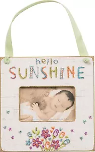 Mini marco de fotos ~ Hola sol ~ Soporte para fotos / Shabby Cottage Chic / Bebé / Niño - Imagen 1 de 1