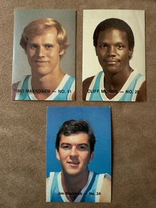 CBK Lot 3 Dif NORTH CAROLINA UNC Basketball Schedule 1982 1984 MAKKONEN MORRIS + - Picture 1 of 2