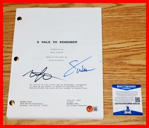 Autógrafo firmado por Mandy Moore Shane West Walk To Remember guión completo Beckett PSA - Imagen 1 de 6