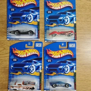 Juego completo Mattel 2000 Hot Wheels Logo-Motive Series 1-4 # 73 74 76 sellado - Imagen 1 de 2