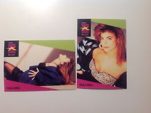 Paula Abdul - 2 collector cards - 1991 ProSet Super Stars MusiCards