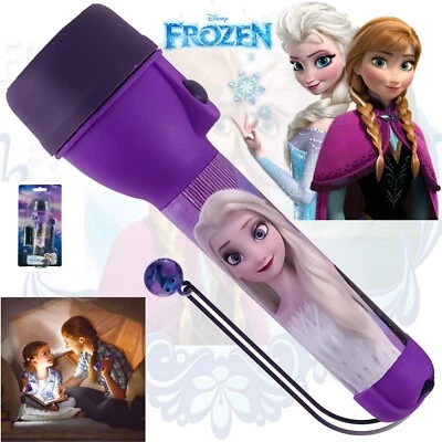 Frozen LED Flashlight Torch for Kids, 16cm Elsa Anna Night Light, Camping Torch - Image 1 of 4