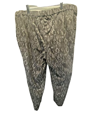 Isaac Mizrahi Live! Calça feminina tamanho 18W elástica cobra tornozelo cinza A367659 - Imagem 1 de 4