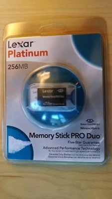 BRAND NEW Lexar 256MB 40x - Memory Stick PRO Duo MagicGate MSDP256-40-331 - Image 1 of 2