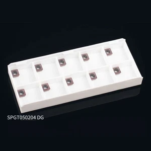 For 2D/3D/4D/5D U-drill 10PCS SPGT050204 DG CNC Carbide U Drill Insert For Steel - Picture 1 of 3