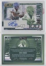 2023 Leaf Metal So Money! White Prismatic /3 Josh Downs #SM-JD1 Rookie Auto RC