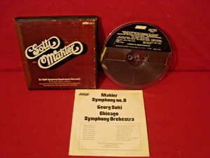 GEORG SOLTI MAHLER THE 8TH SYMPHONY RARE AMPEX 7 1/2 IPS REEL 2 REEL + BOOKLET - Picture 1 of 3