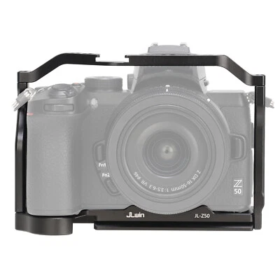 Full Camera Cage ARRI 3/8"-16 Locating Hole for Nikon Z50 Mirrorless Camera QR - Image 1 of 4
