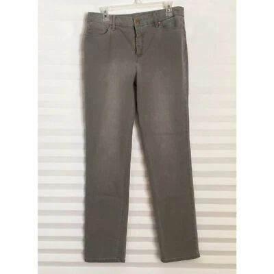 Chicos Womens Jean Pants Size 1.5 Cotton Blend The So Lifting Slim Leg Pockets - Image 1 of 4