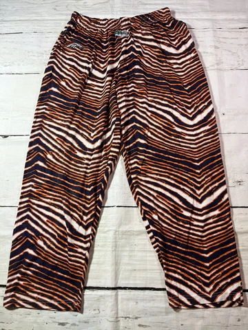 Denver Broncos NFL Zubaz Men's Zebra-stripe Comfy Pants size: Medium Cover