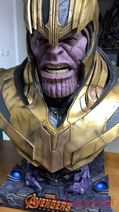 Queen Studios The Avengers Thanos 1/1 Bust Resin Limited Edition Statue In Stock - Picture 1 of 12