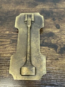 Stanley Buffet Door Pull Large Vintage Brass MCM Mediterranean Gothic Credenza - Picture 1 of 13