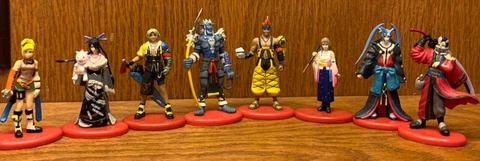 Final Fantasy 10 X FF10 1.5" Full Color Figures lot of 8 Coca Cola Square Enix Cover