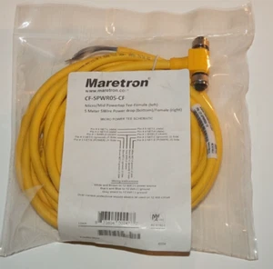 Camiseta Maretron Nav Power Drop ~ hembra inferior L/R - 16' ~ 5 m NMEA2K Micro Powertap - Imagen 1 de 1