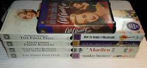 MARILYN MONROE collection 9 VHS lot Seven Year Itch ALL ABOUT EVE Gentlemen MORE - Picture 1 of 9