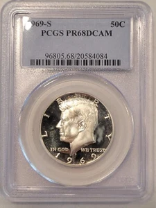 Kennedy Pr68Dcam 1969 S Proof ultra camafeo profundo - Imagen 1 de 2