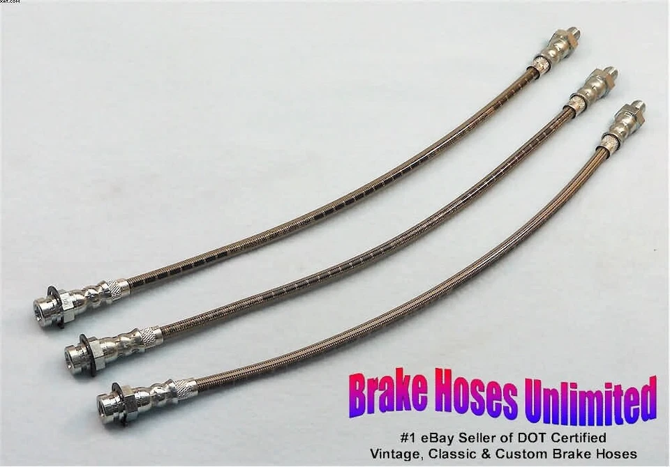 STAINLESS BRAKE HOSE SET Cadillac, Series 72, 1940 - Image 1 of 1
