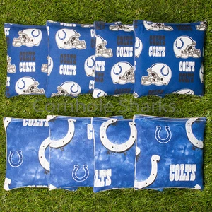 Cornhole Sitzsäcke 8er Set ACA Regulierungssäcke Indianapolis Colts kostenloser Versand - Bild 1 von 2