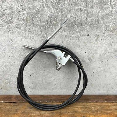 Palanca de freno vintage acero 6,3 6,4 mm cable 65" scooter motocicleta bicicleta Foto 1 de 4