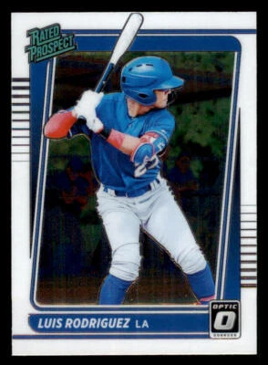 2021 Donruss Optic Rated Prospects #18 Luis Rodriguez - Image 1 of 2
