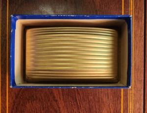 VINTAGE WALTHAM ART DECO MUSCHELSCHALE METALL UHRENBOX ~ NUR BOX - Bild 1 von 4