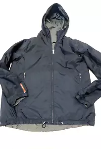 Prada Reversible Sport Men's Size 56 Blue Grey Nylon Red Tab Luxury Jacket - Picture 1 of 8